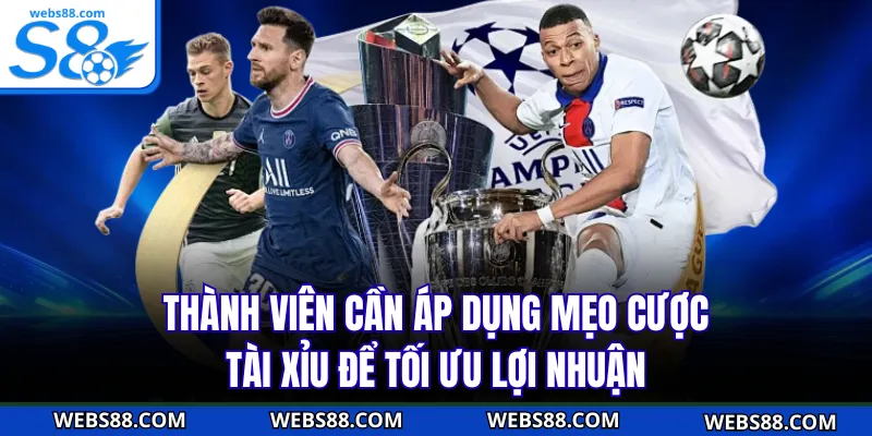 Thành viên cần áp dụng mẹo cược tài xỉu để tối ưu lợi nhuận 